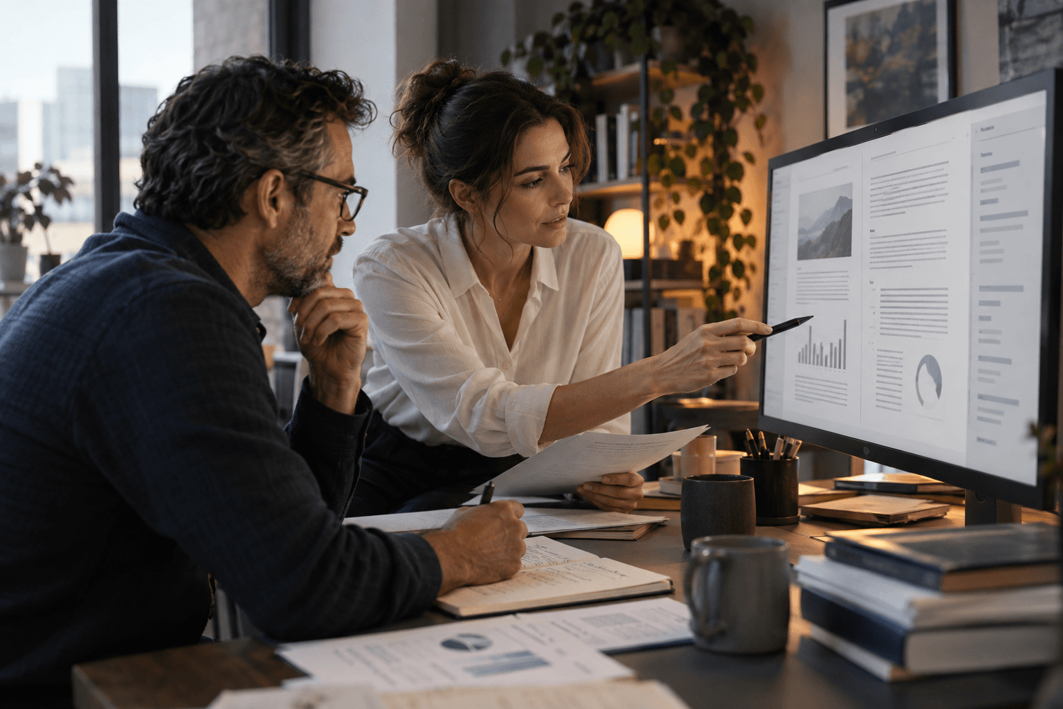 Technical expert and editor developing a B2B white paper
