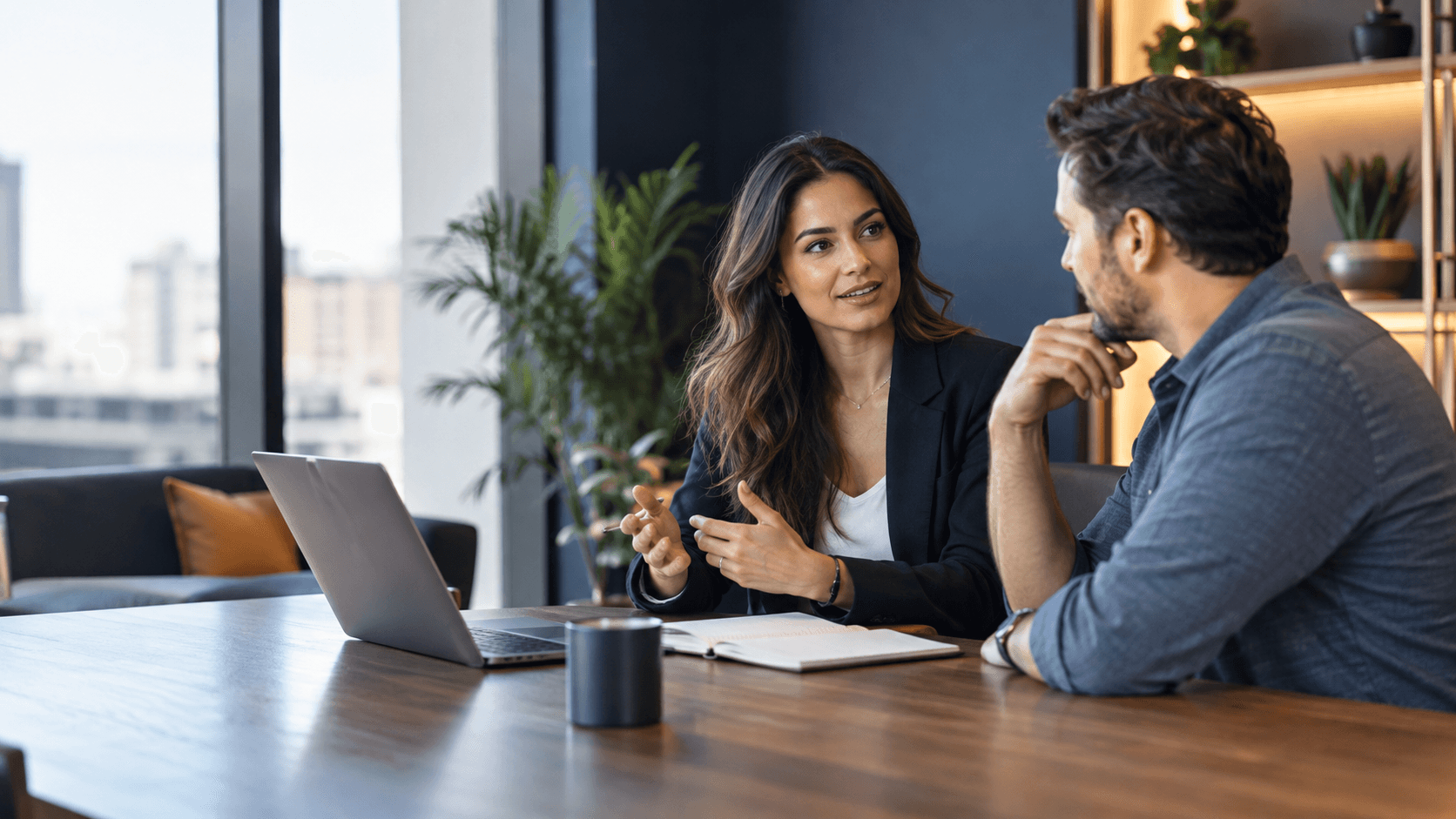 Customer stakeholder sharing their experience in a case study interview
