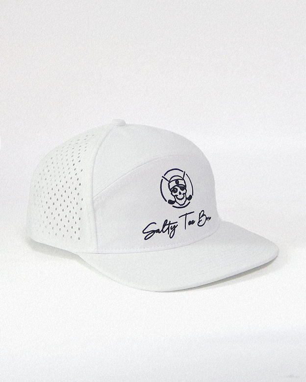 White Salty Tee Box Cap